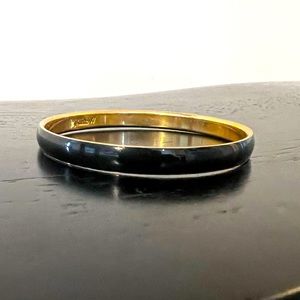 Jcrew bangle, black and gold